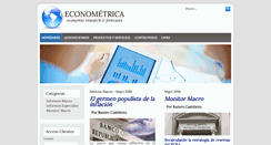 Desktop Screenshot of econometrica.com.ar