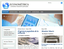 Tablet Screenshot of econometrica.com.ar